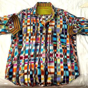 Robert Graham “Limited Edition” Long Sleeve Button Down Shirt XXL